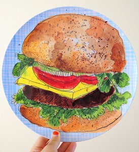 Image of Ultimate New York Burger And Fries Melamine Set
