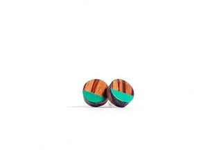 Image of Saros Studs in Zebrawood
