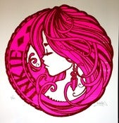 Image of Inkie Circle Print - Pink / Purple