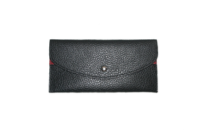 Image of Pattern Flat Slim Thin Button Clutch Wallet