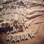 Image of mini flag bunting - words