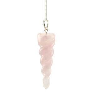 Image of Legend. Rose Quartz Unicorn Horn Necklace