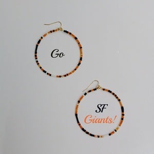 Image of SF Giants Hoop Earrings