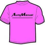 Image of Automanual Pink Tee / Black Logo