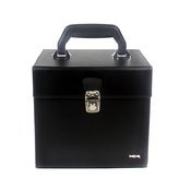 Image of Black Leather 7" Record Box