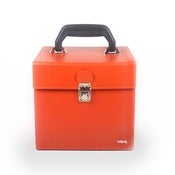 Image of Burnt Orange Leather 7" Record Box