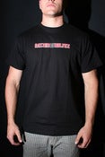 Image of Raised by Wolves men's logo tee black