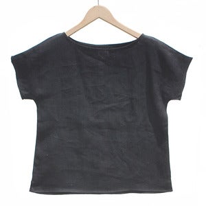 Image of Arrow Tee <br>Black Linen