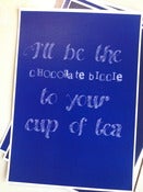 Image of TWO ONLY  'cup of tea - blue' $5.00 discontinued