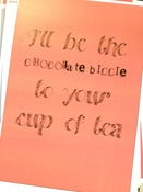 Image of TWO ONLY  'cup of tea - peach' $5.00 discontinued