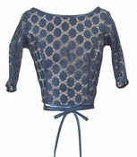 Navy Lace Wrap Top LIMITED EDITION
