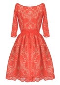 Red Lace Cocktail Dress 