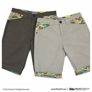 Filter017 LAND OF LOST CAMOUFLAGE TURN UPS SHORTS