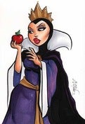 Image of Evil Queen marker sketch