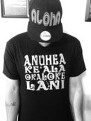 Image of Anuheake'alaokalokelani Tee - WHITE on BLACK
