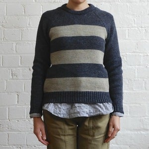 Image of 3 Times Sweater - Midnight Blue - Small