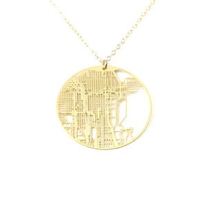Image of Urban Gridded Earrings/Necklace - Chicago