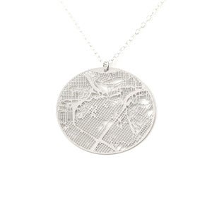 Image of Urban Gridded Earrings/Necklace - Houston