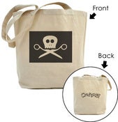 Image of Skully Scissors Tote Bag w/ Craftster Logo