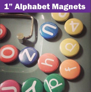 Image of Alphabet Magnets 1" inch