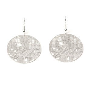 Image of Urban Gridded Earrings/Necklace - Atlanta
