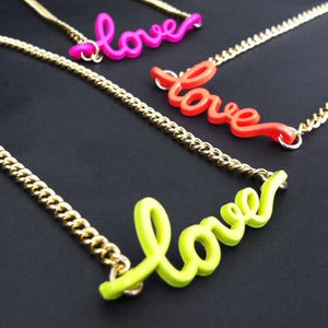 Image of Neon Love Necklace