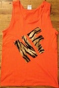 Image of NF Tiger print Tank orange 