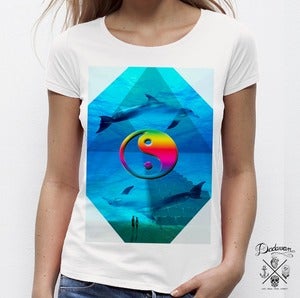Image of T-shirt femme S3APVNK S3ALIF3 Dolphins