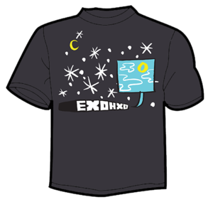 Image of Exohxo "Night Sky" t-shirt
