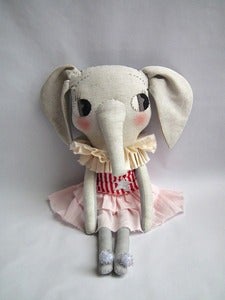 Image of elodie elephant red stripes