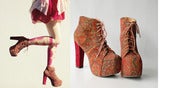 Image of Jeffery campbell lita floral tapestry Platform Heel 39