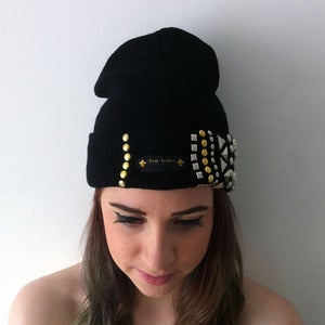 Image of Multi Studded Beanie Hat