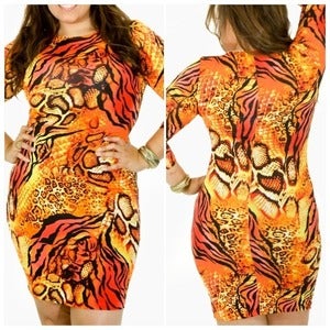 Image of Leopard Fire Dress