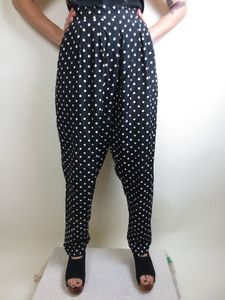 Image of Dotted Rayon 90's Pants