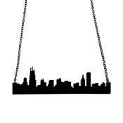 Image of chicago skyline necklace