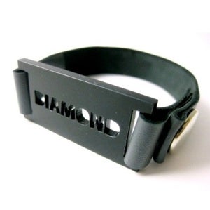 Image of Anmarkdesign - Diamond Leather Cuff