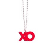 Image of xo necklace [red]