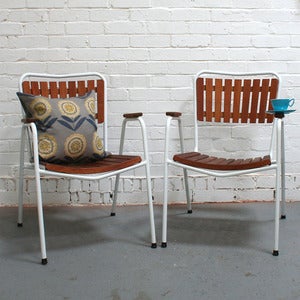 Image of Pair of Vintage Garden Chairs - SOLD