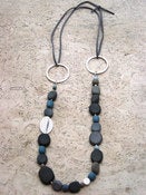 Image of Pebble necklace on Suede