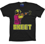 Image of 8 Bit Apparel Skeet Shooter (Promo Tee Overstock) in Black