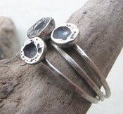 Image of moonrocks - three stacking rings made to order in your size...