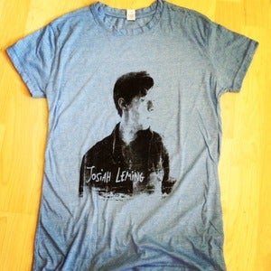 Image of Women's Baby Blue Josiah Leming Face Tee