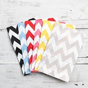 Image of Chevron Gusset Paper Bag