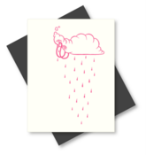 Image of "Sad Cloud" Cards (5 pack) by Travis Lampe