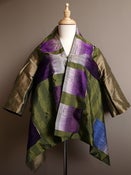 Image of Reversible Silk Jacket with Handwoven Laotian Silk