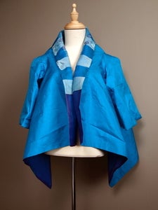 Image of Reversible Silk Jacket with Embroidery . J27