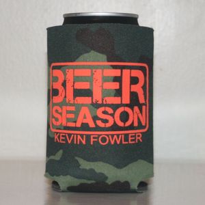 Image of Green Camo Beer Season Koozie