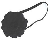 Image of Large Black Flower Head Band 