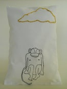 Image of "Monkey and goldcloud" Pillow