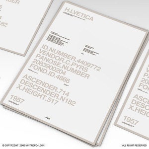 Image of Sans&Serif Poster / Helvetica